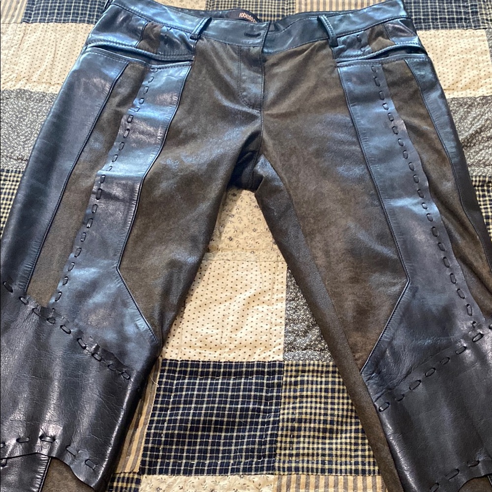 Stylish Black Leather Pants